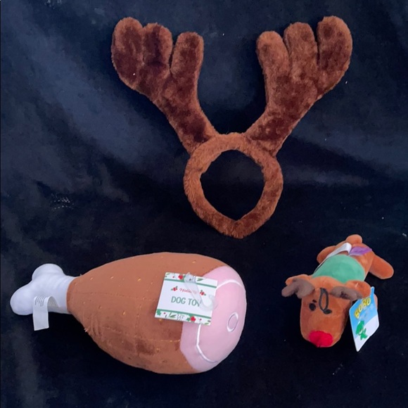 Other - Dog Christmas Antlers & Toy